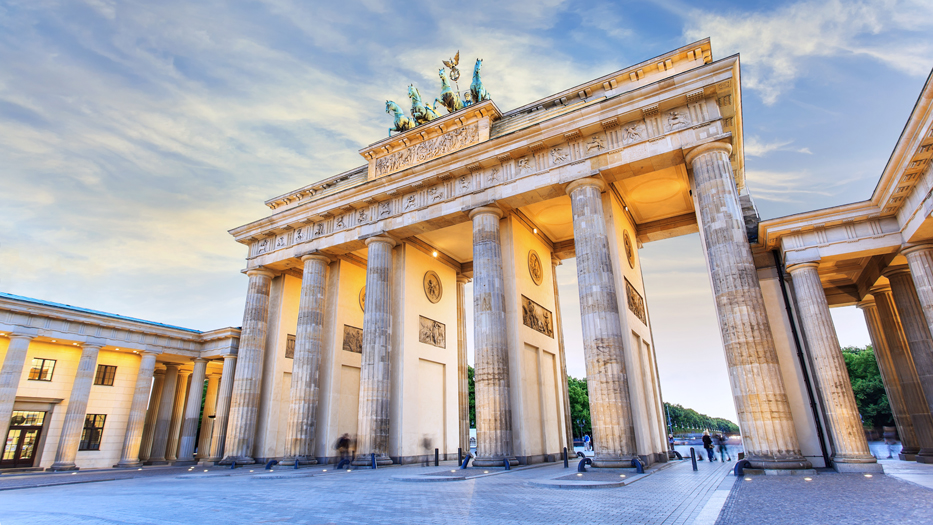 Brandenburger Tor zur Abenddämmerung