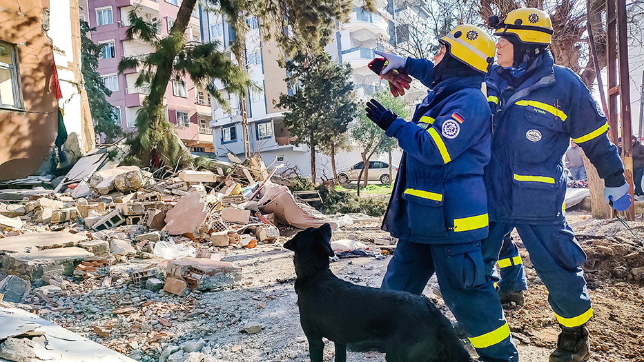 Nach Erdbeben in der Türkei ist die Schnell-Einsatz-Einheit Bergung Ausland (SEEBA) im Einsatz.