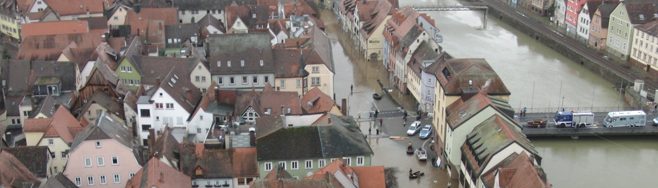 Stadt unter Wasser