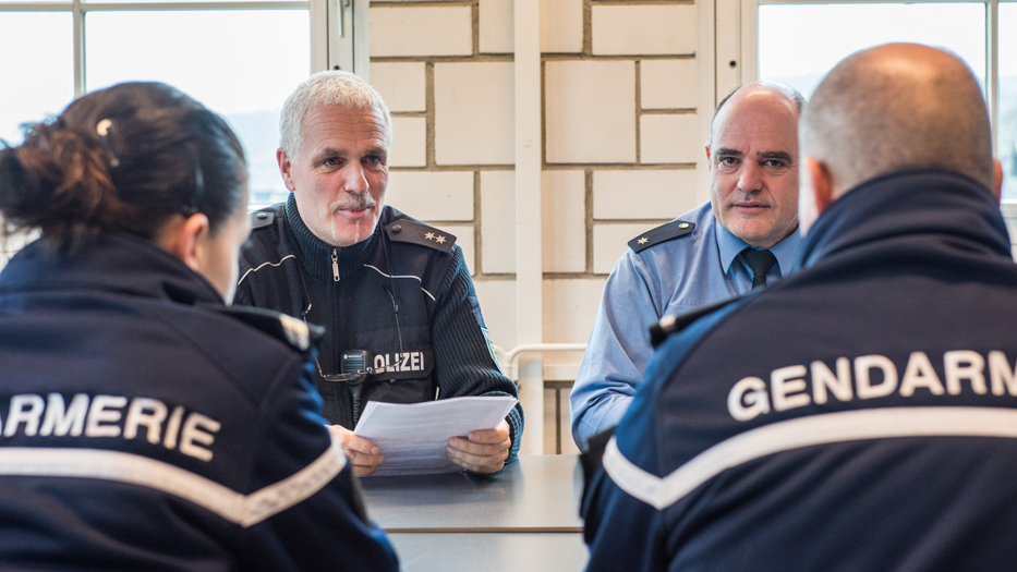 Deutsche und französische Polizisten tauschen sich aus