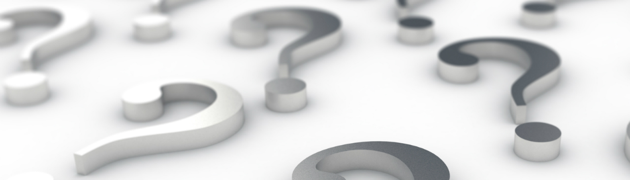 Question mark on a white background Question mark on a white background