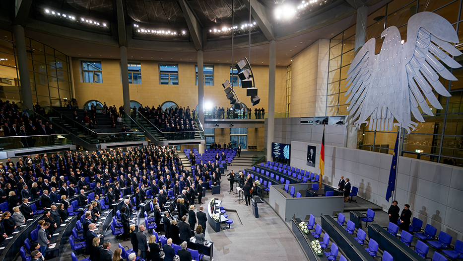Trauerstaatsakt im Bundestag Trauerstaatsakt im Bundestag