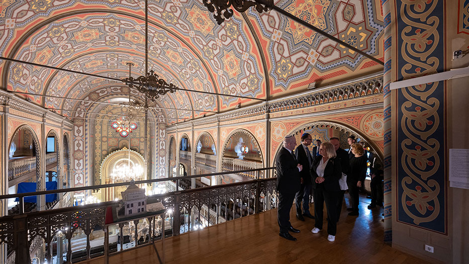 Bundesinnenministerin Faeser besucht die Chor-Synagoge in Bukarest. Bundesinnenministerin Faeser besucht die Chor-Synagoge in Bukarest.