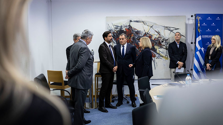Bundesinnenministerin Nancy Faeser im Ministerium für Migration und Asyl in Griechenland in Gesprächen Bundesinnenministerin Nancy Faeser im Ministerium für Migration und Asyl in Griechenland in Gesprächen
