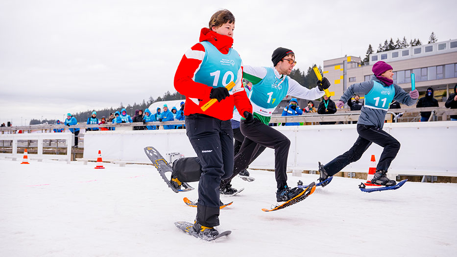 Schneeschuhlauf bei den Nationalen Winterspielen Special Olympics Deutschland 2024 Schneeschuhlauf bei den Nationalen Winterspielen Special Olympics Deutschland 2024